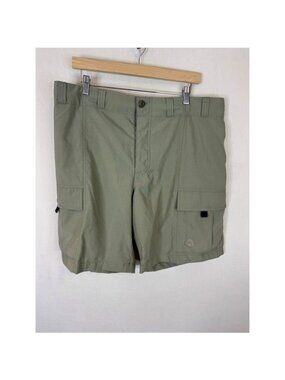 Nike ACG Vintage Cargo Shorts Mens Large Sage Green Button Fly F9 SFD Hiking 10"